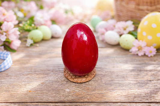 Шоколадово великденско яйце от ръчно изработен шоколад